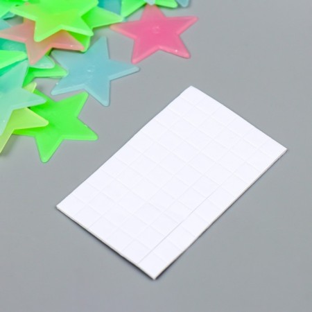 Stick phosphorus plastic "Star" set 50 pcs mix 17x12 cm-3