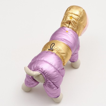 The overalls "glare" with a weight, size 18 (ds 40 cm, og 50 cm, Osh 38 cm), gold-lavender-3