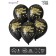 Shar Latex 12 "Wife", pastel, set 5 pcs., Black color