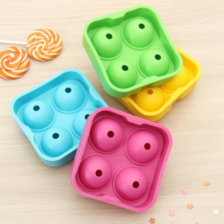 Form for ice shares, 12 × 5 cm, 4 cells, color mix-5