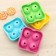 Form for ice shares, 12 × 5 cm, 4 cells, color mix