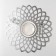 Dining room "Flower", 60 × 60 cm, silver color
