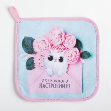 Ethel Tack "March 8" 19x19 cm, 100% cotton, sarzha, gut 250 g/m2-1