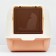 The toilet is closed with a folding top of 36 x 51 x 34 cm, orange