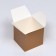 The box is folding, gold, 10 x 10 x 10 cm,