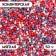 Sprinking confectionery with soft center "Beads" lilac, red, pink, silver, 50 g