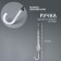 Umbrella - a semiautomatic “chamomile” cane, 8 spokes, r = 45 cm, transparent/white color