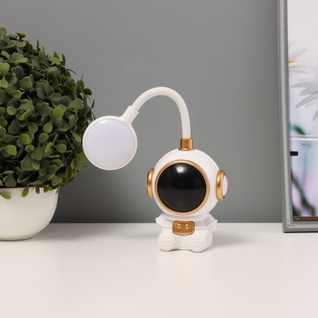 Nightlight "Comonaut" LED 3W USB battery is a white-gold 8x7x20 cm-4