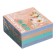 Block with a sticky edge paper 75x75 mm, Erichkrause "Pastel Bloom", 400 sheets, 4 colors