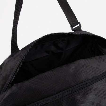 Road bag with lightning, external pockets, adjustable handles, black color-2