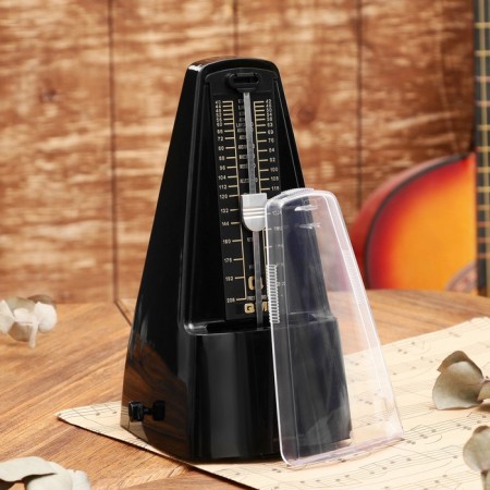 Mechanical GLEAM metronone, black, 40-408 beats per minute, 21 x 10 x 12 cm,-1