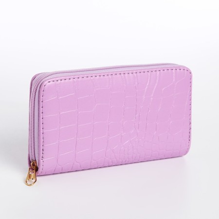 Women's wallet with lightning, lilac color