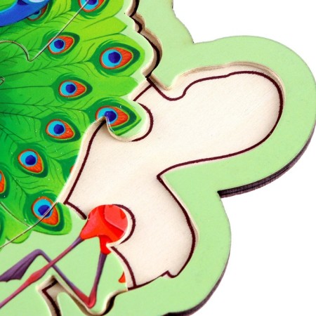 Puzzles on the substrate "Bird"-3