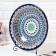 Largan Rishtan ceramics "Patterns", 33 cm, deep, blue