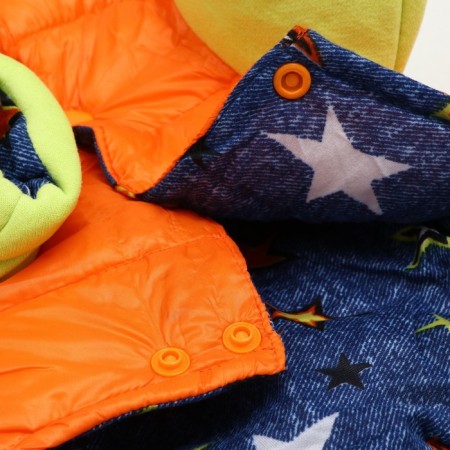 Combineson "Elf", size 14 (DS 32 cm, OG 42 cm, Osh 31 cm), Salad-orange-9