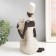 Souvenir Polystone "African sits with a wicker jug" White 23x13.5x10.3 cm