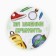Supply icons "Wise guy and clever...", school, d = 56 mm, mix