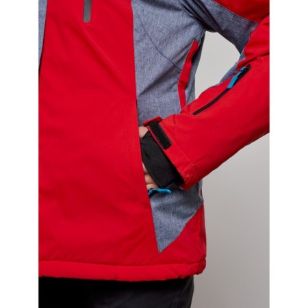 Ski jacket female winter, size 58, red color-9
