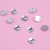Rhinestones are sewing "circle", d = 8 mm, 50 pcs, white color