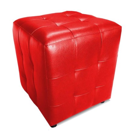 Eco -leather puff Red (red)
