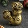 Figure "Snake with flowers" Old gold, 7x7x5cm