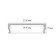 Profile for the ARTE LAMP Surface A240605S, 2.38x200x0.6 cm, gray