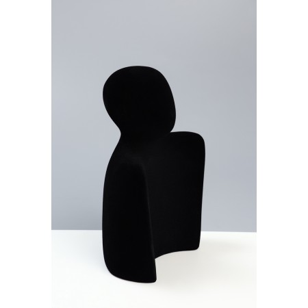 Bust for jewelry "Silhouette", 13.5 × 7 × 20 cm, h = 20 cm, phlock, black color-8