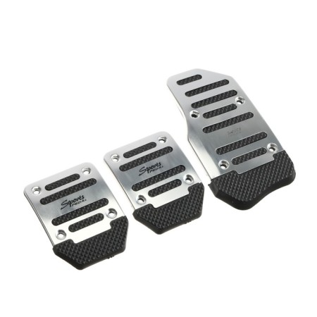 Cartage pedals, anti -slip, chrome, set 3 pcs-1