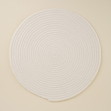 Serving napkin on the Sima-Land Home table, D = 38 cm, white color, cotton