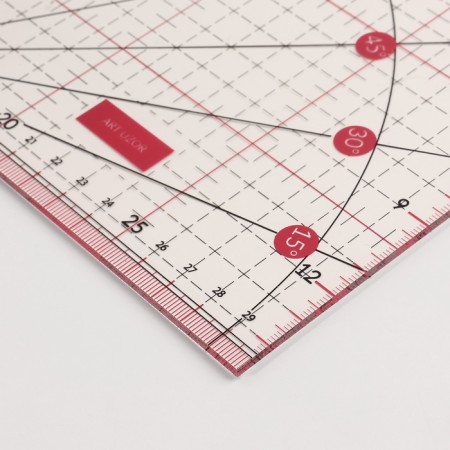 A line for quilting and patchwork, with a transporter 30 × 15 cm, the color is transparent/pink-1