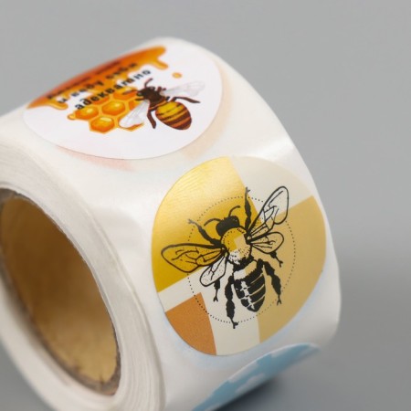 Stick Paper "Bear and honey" d = 2.5 cm 252 pcs in the roll-3