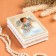 Casket "Angel with a bird", white, 10 × 14 cm, lacquer miniature
