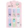 A set of magnetic bookmark for books Calligrata 6 pieces, "Plants", mix