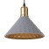 Bayerlux lamp "Cheka" E27 40W Gray-gold 24x24x17-117 cm