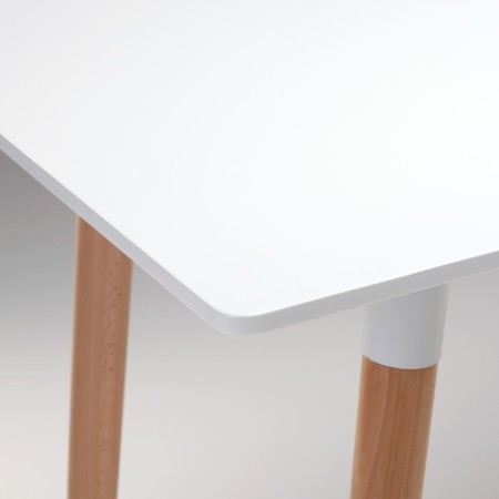 Table on wooden legs Hy-T04, white, size 120x60x74 cm-3