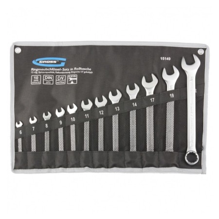 A set of GROSS keys combined 6-22 mm, 12 pcs., CRV, cold stamp