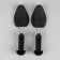 Shoe-shaped pads, 35-39 rr, 2 pcs, black color