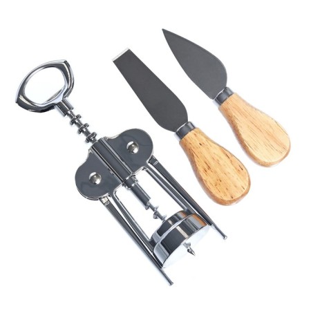 Set: cheese knives and a corkscrew for the wine "good idea".-8