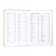 The diary is low, the PVC cover, A5 format, 140 l, cell, with a strap, beige