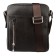 Male bag, lightning department, 2 outer pockets, adjustable belt, brown color
