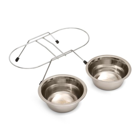 A set of 2 bowls on a stand, 2 x 350 ml-7
