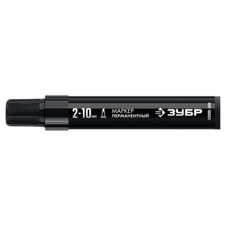 Marker bison MP-1000k 06333-2, permanent, wedge-shaped, 2-10 mm, black-2