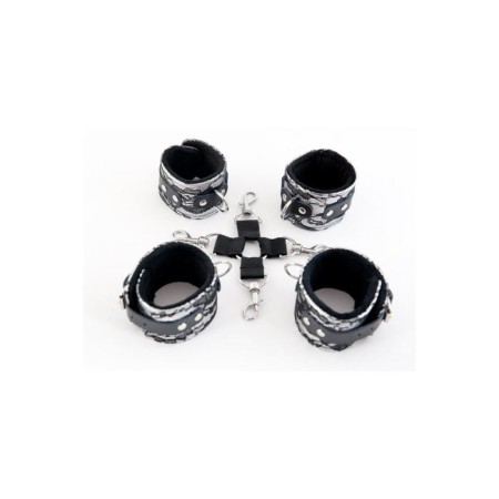 Lace bondage kit, silver-1