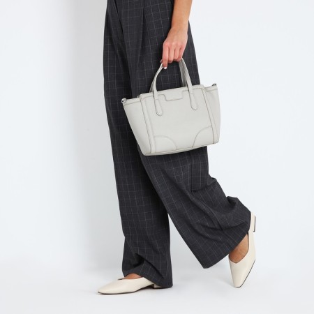 Bag Women's Tout with zipper, gray color-10