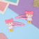 Invisible hair "Adele" (set 2 pcs) girl, 5.5 cm, pink