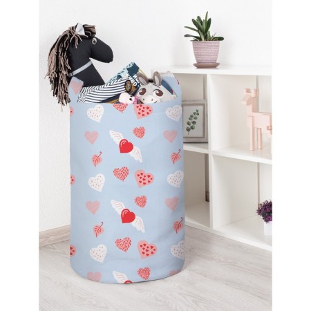 Basket for toys "Inspired hearts, size 40x60 cm