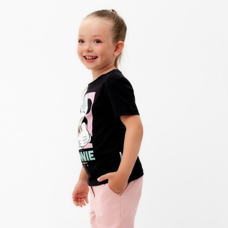 Children's T-shirt "Minnie" Minnie Mouse, height 122-128, black color-2