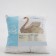 Pillow Economy swan fluff 70x70cm, polyester fiber, weight 480g