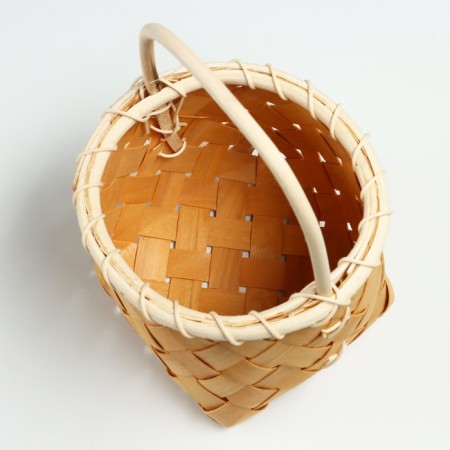 Wicker basket, D16 x 12/22.5 cm, sequoia-3