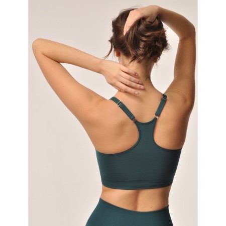 Female top on thin adjustable straps Mirey Top Sport Spalla Stretta, size 42-44, emerald color